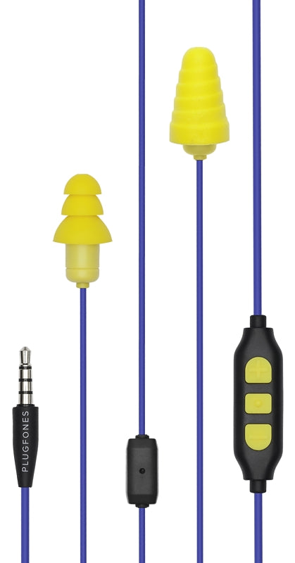 Plugfones Guardian Plus, Earplugs with Audio, 26 dB NRR, Noise Isolating Mic and Controls Pgp-Uy