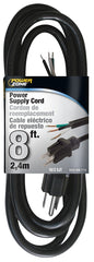 PowerZone OR010608 AC Power Cord Black
