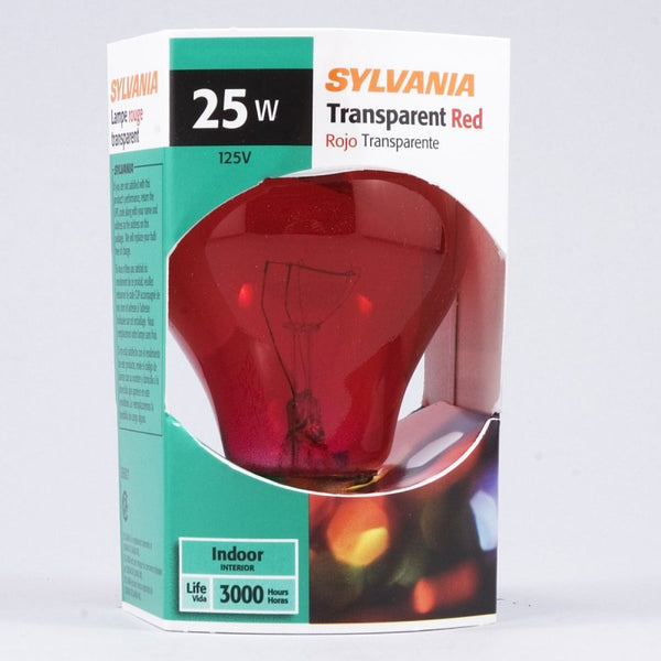 Sylvania Bulb Lt 25w Red 1/Bx 11712