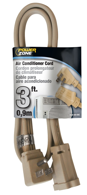 Cord Extension AC 14/3spt-3x3ft Beige