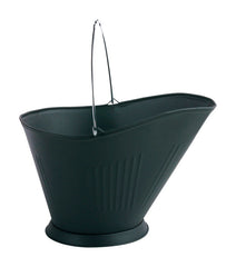 Panacea 15341 Black Matte Steel Coal Hod for Wood-Burning Fireplaces