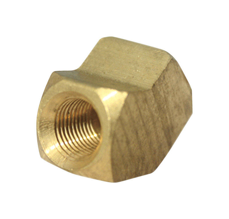 JMF 1/4 in. Dia. x 1/2 in. Dia. FPT to FPT to Compression Yellow Brass Elbow
