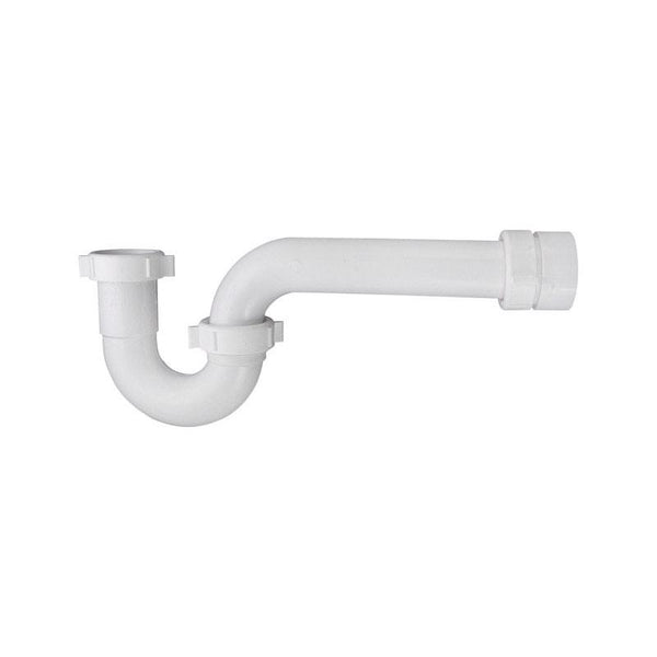 Keeney 400PVCK PVC P-Trap Pipe Kit with Reducing Washer and Adapter, 1-1/2-Inch or 1-1/4-Inch x 1-1/2-Inch, White