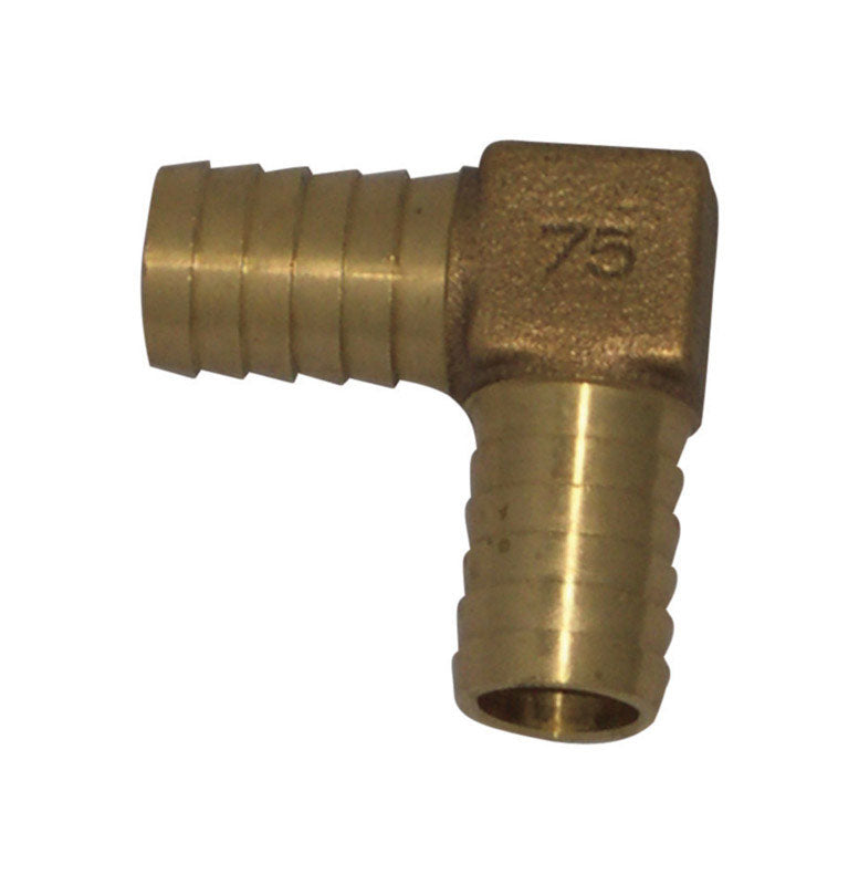 Campbell Red Brass Insert Elbow 3/4 in. x 5 in. L