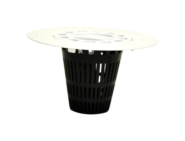 Danco 4.25 in. Black Polished Plastic Round Shower Drain Strainer 9D00010533