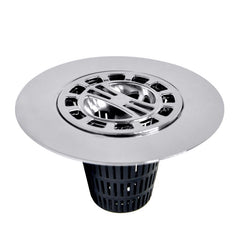 Danco, Inc. 3-Inch Hair Catcher for Stand-Alone Shower 10529, Pack of 1, Chrome in-Drain 9D00010529
