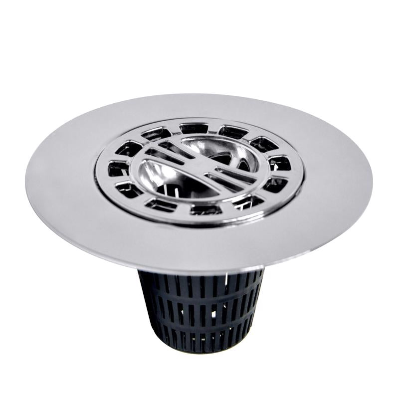 Danco, Inc. 3-Inch Hair Catcher for Stand-Alone Shower 10529, Pack of 1, Chrome in-Drain