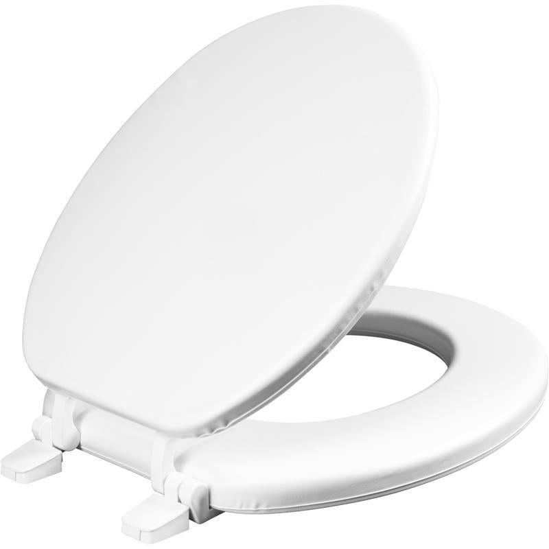 Bemis Toilet Seat Round - Soft Cushion, Modern, Plastic, Soft Cushioned Toilet Seat - Round