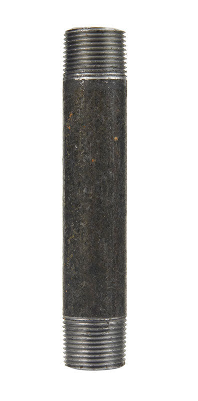 Anvil 8700137659, Steel Pipe Fitting, Nipple, 3/8'' NPT Male x 2-1/2'' Length, Black Finish