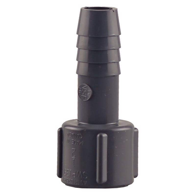 1/2" Insert x 1/2" FPT PVC Adapter