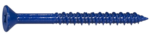 Midwest Fastener 10543 1/4" x 2-3/4" Phillips Flat Head Concrete Screws - 15 per Package M10543