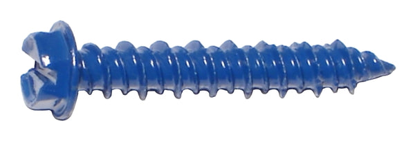 Midwest Slotted Hex Head Concrete Screw, 3/16 x 1 1/4" M10525