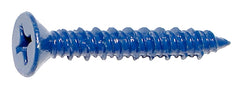 Midwest Fastener M09280 Phillips flat-head masonry screw, Blue Ruspert