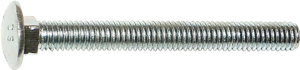 MIDWEST FASTENER 01108 Carriage Bolt, 3/8-16 in Thread, NC Thread, 6 in OAL, Zinc, 2 Grade
