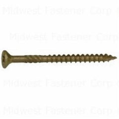 SaberDrive 50745 Deck Screw, #9 Thread, 2-1/2 in L, Serrated Thread, Bugle Head, Star Drive, Type 17 Point, Steel, 88 PK M50745