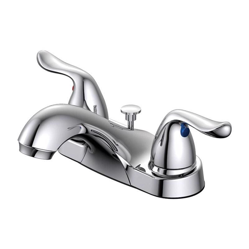 OakBrook Pacifica Pacifica Chrome Two Handle Lavatory Pop-Up Faucet 4 in.