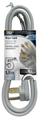 PowerZone ORD100305 Dryer Power Cord Gray