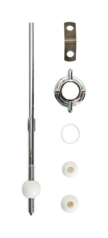 PF WaterWorks PF0905 Universal Lavatory Pop-Up Drain Ball Rod/Center Pivot Rod Replacement Kit - Threaded Adjustable Ball Rod + 1 Nuts (Chrome) + 3 Sizes of Balls + ClipChrome1Piece