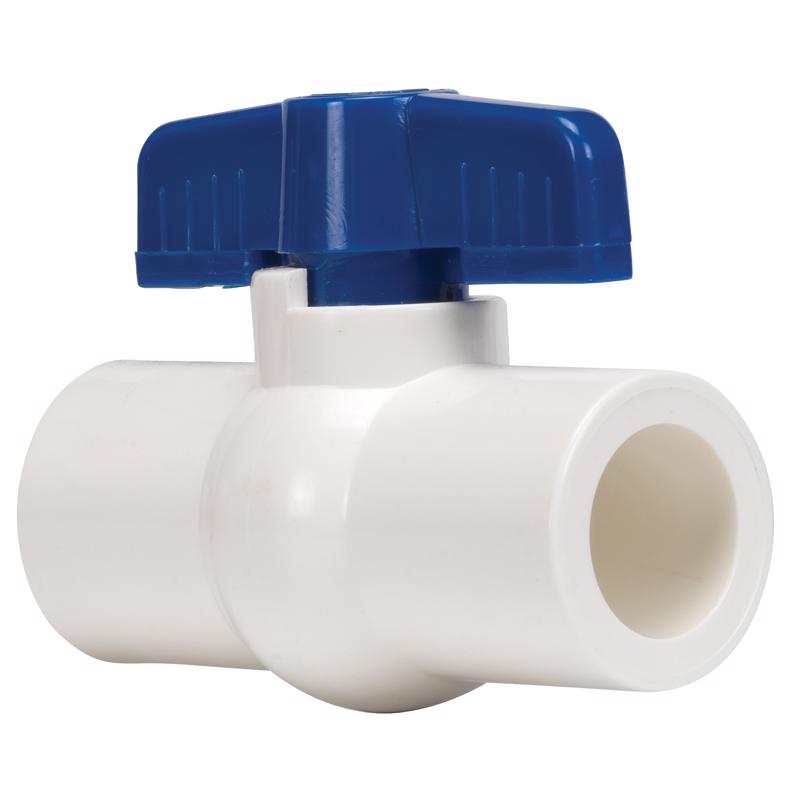 Homewerks VBVP40E5B Ball Valve VC Schedule 40, x Solvent, 1-Inch, 1 Inch, Blue