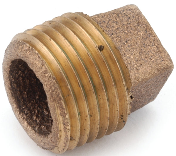 ANDERSON METALS 738109-08 1/2" Rough Brass Pipe Plug