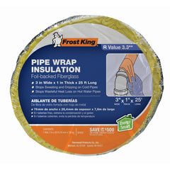 Frost King Foil Backed Fiberglass Pipe Wrap, 3"x1"x25' SP42X/16