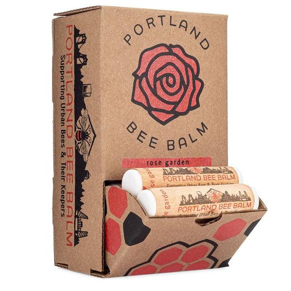 Portland Bee Balm All Natural Handmade Beeswax Based Lip Balm, Rose Garden Bulk 1 Count 104