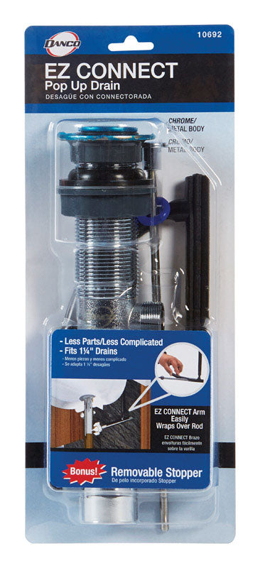 Danco 10692X Lavatory Drain, Brass, Chrome