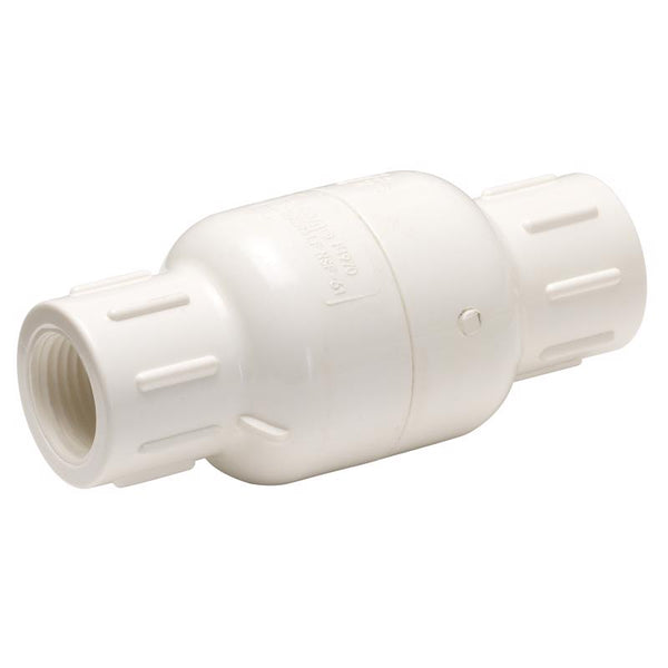 Homewerks VCKP40B5B In- Line Check Valve, x Female Thread PVC Schedule 40, 1-Inch, 1 Inch, No Color