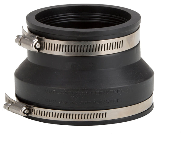 WORLDWIDE SOURCING FC56-64 Flexible Pipe Coupling, 6 X 4 In, 6&quot x 4&quot