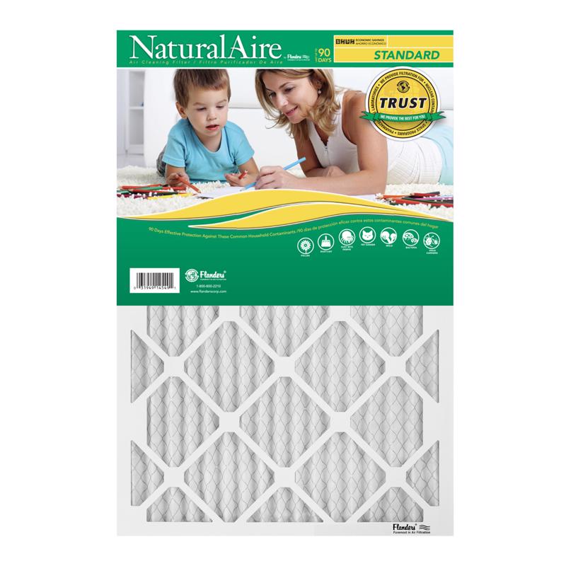 Flanders PrecisionAire 84858.011420 14 by 20 by 1 NaturalAire Standard Pleat Air Filter