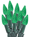 Sylvania Light Cord, Spool, LED, C6, Green, 100 Ct 29585