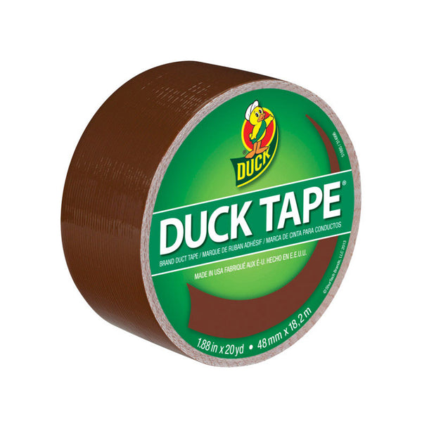 Duck Brand 1304965 Color Duct Tape, Single Roll, Brown, 60 Foot