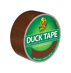 Duck Brand 1304965 Color Duct Tape, Single Roll, Brown, 60 Foot