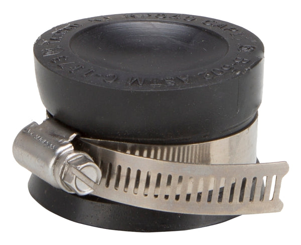 WORLDWIDE SOURCING TC-15 Pipe Test Cap, 1-1/2 in, PVC, 1-1/2"