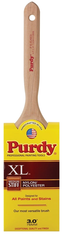 Purdy 144100330 XL Series Elasco Flat Trim Paint Brush, 3 inch