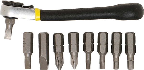 General Tools 80075 Nine-Piece Ratchet Offset Screwdriver Set