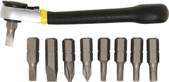 General Tools 80075 Nine-Piece Ratchet Offset Screwdriver Set
