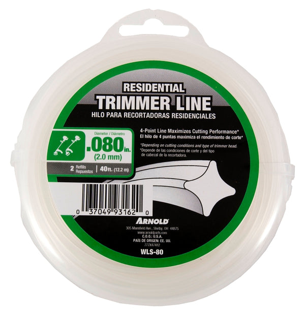 Arnold Trimline .08-Inch x 40-Foot Residential Grade Trimmer Line WLS-80