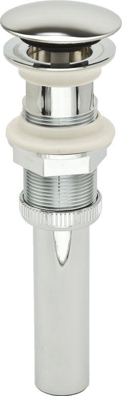 PF WaterWorks PF0717-CHDecoDRAINPush Pop-Up Sink Drain without Overflow - Umbrella Cap - Plated ABSCap Dia. 2.5 in.Chrome1Piece