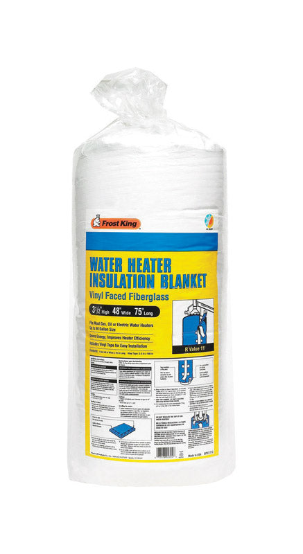 Frost King SP57/11C All Season Water Heater Insulation Blanket, 3" Thick x 48" x 75", R10