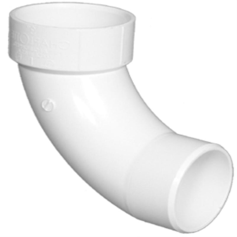 CHARLOTTE PIPE 2 DWV Long Sweep 1/4 Bend Street DWV (Drain, Waste and Vent) (1 Unit Piece)