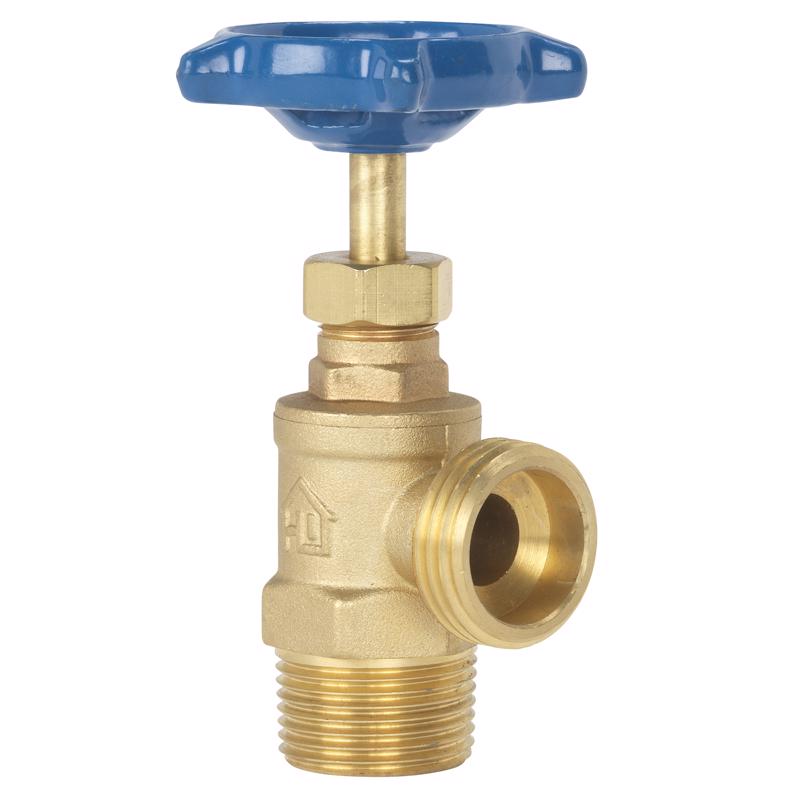 Homewerks, 3/4-Inch MIP & 1/2-Inch FIP VBD-STD-G4B Boiler Drain, Female Male Thread, Color