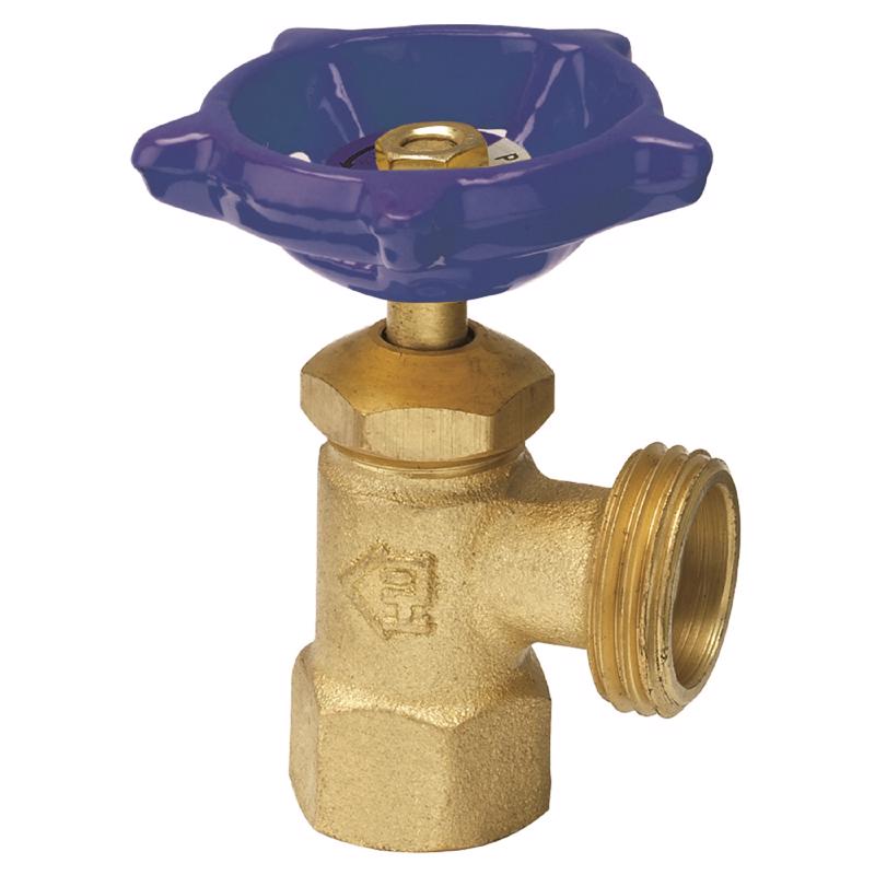 Homewerks VBD-STD-B3B Boiler Drain, Female Thread, 0.5-Inch, Brass