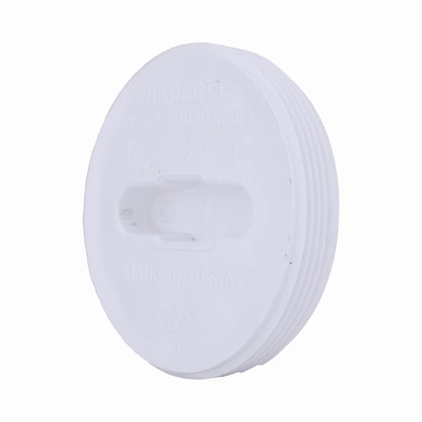 CHARLOTTE PIPE 3 DWV Flush CLEANOUT Plug DWV (Drain, Waste and Vent) (1 Unit Piece) PVC 00110 0800
