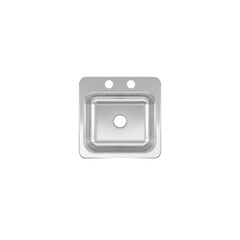Kindred CSLA1515-6-2CBN Kitchen & Utility Sink, Stainless Steel