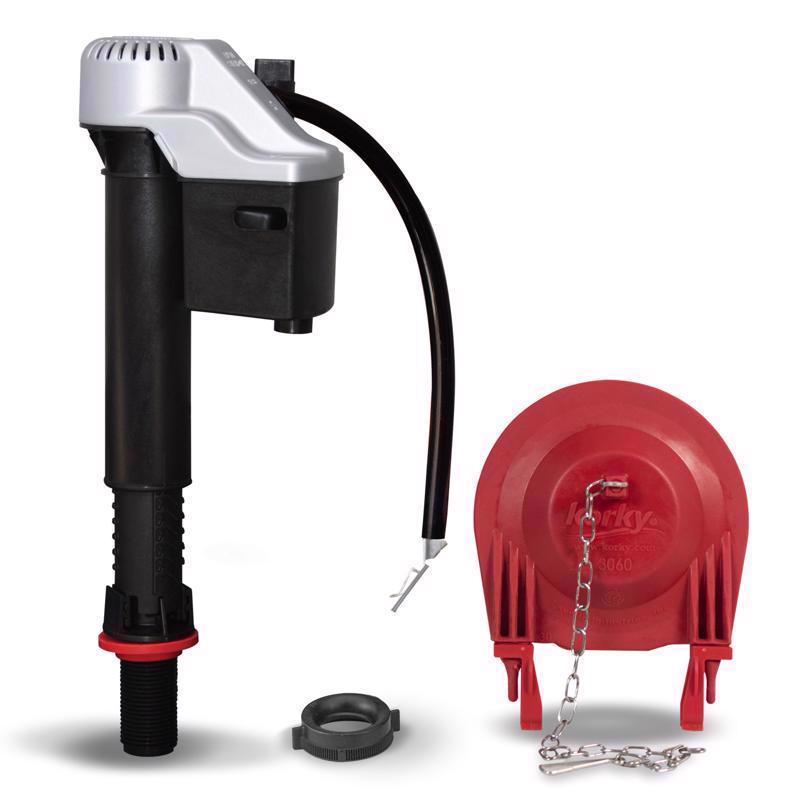 Korky 830MP QuietFILL Platinum Toilet Fill Valve and Premium Large 3-Inch Flapper-Easy to Install-Made in USA