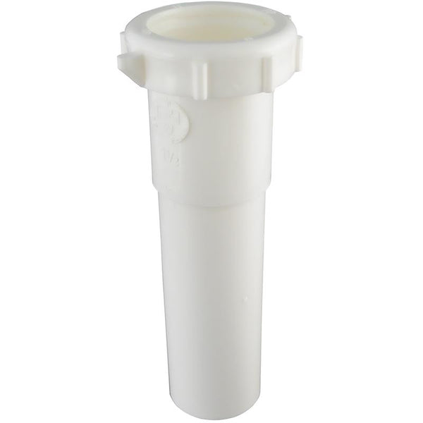 Plumb Pak PP55-2W Extension Tube, 1-1/2 in Dia X 6 in L, Slip Joint, Plastic, 5 Piece