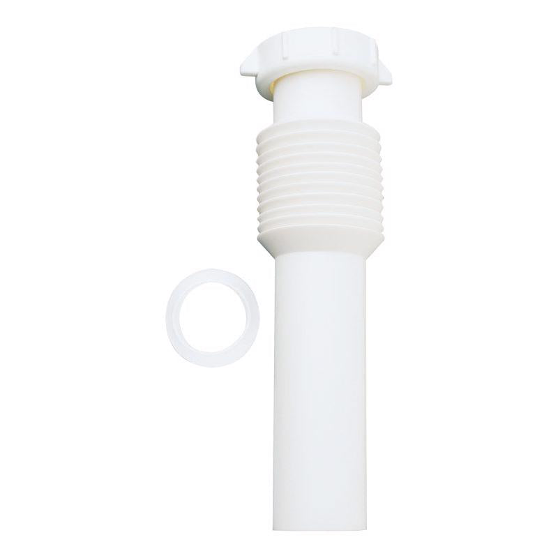 Plumb Pak PP812-1 Flex 'N Fix Flanged Sink Tailpiece, 1-1/2'' Inlet, 1 1/2''/12''