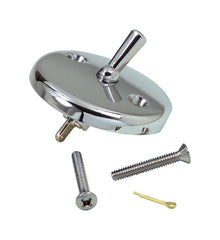 DANCO Bath Tub Overflow Plate with Trip Lever, Chrome, 1-Pack (80991), 2 Inches 9D00080991