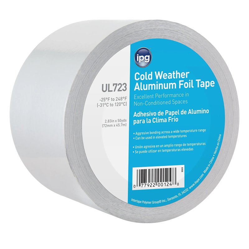 IPG 3 in. W x 50 yd. L Silver Foil Tape